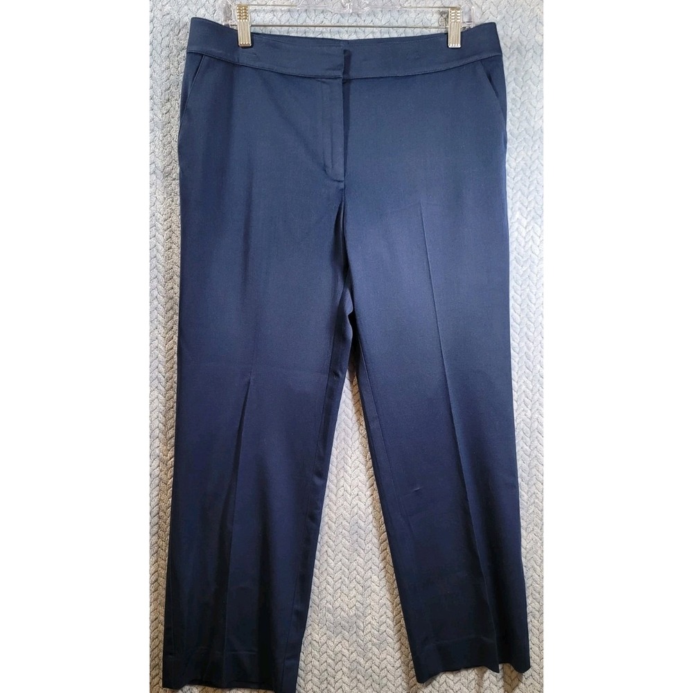 ST. JOHN Navy Blue Classic‎ Ankle Pants Work or Casual  Pants Womens Size 10